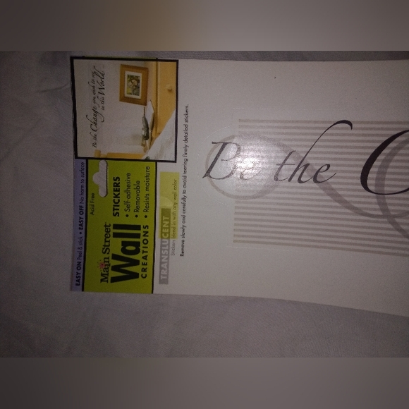 Be The Change Wall Decal Decor Removable 16" Long - Picture 3 of 5